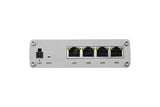 Teltonika Industrial Ethernet Router, Next Gen VPN Router for Professional Applications - 4xGbE LAN/WAN, PSU included