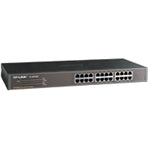 TP-Link TL-SF1024 24-Port 10/100Mbps Rackmount Unmanaged Switch energy-efficient Supports MAC 19-inch rack-mountable steel case 4.8 Gbps Switching Cap