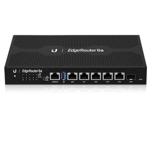 Ubiquiti EdgeRouter 6 - 5-Port Gigabit Router, 1 SFP Ports- 24v Passive PoE Out (All Ports) - 1GHz Quad Core Processor - 1GB RAM,  2Yr Warr