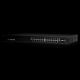 Ubiquiti EdgeSwitch 24,  24-Port Managed PoE+ Gigabit Switch, 2 SFP, 250W Total Power, Support PoE+ & 24v Passive, No Controller Needed, 2Yr Warr