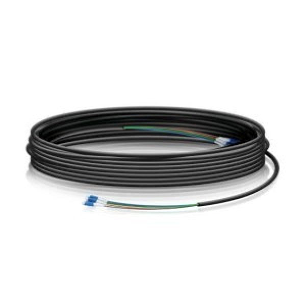 Ubiquiti Single-Mode Lightweight Fiber Cable, Lenth 30m, Outdoor Jacket, Kevlar Yarn For Added Tensile Strength,  Weatherproof Tape,  2Yr Warr