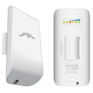 Ubiquiti airMAX Nanostation LOCO M 2.4GHz Indoor/Outdoor CPE - Point-to-Multipoint(PtMP) application - Includes PoE Adapter,  2Yr Warr