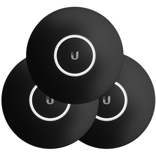 Ubiquiti UniFi Hard Cover Skin Casing, 3-Pack, Black Design, Compatiable with Access Point nanoHD, U6 Lite and U6+, 2Yr Warr