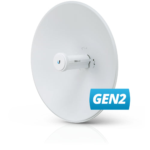 Ubiquiti Airmax PowerBeam 5AC-Gen2, 5 GHz Point-to-Point (PtP) Bridge, Integrated Dish Reflector, 450+ Mbps 5 GHz, 15+ km range,  2Yr Warr