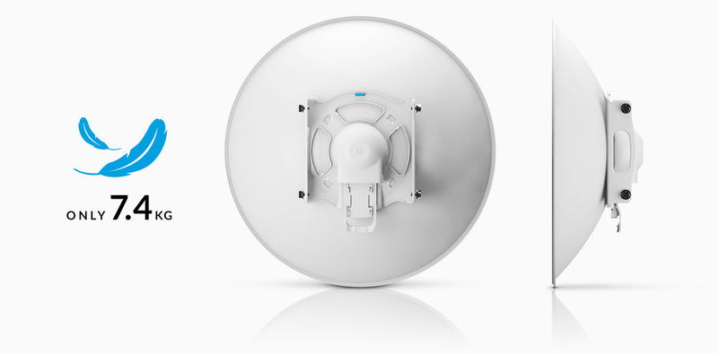 Ubiquiti UISP 5GHz RocketDish 30dBi With Rocket Kit Light Weight. 2x2 Dual-polarity Performance. Compatible With Rocket Prism 5AC,  Incl 2Yr Warr