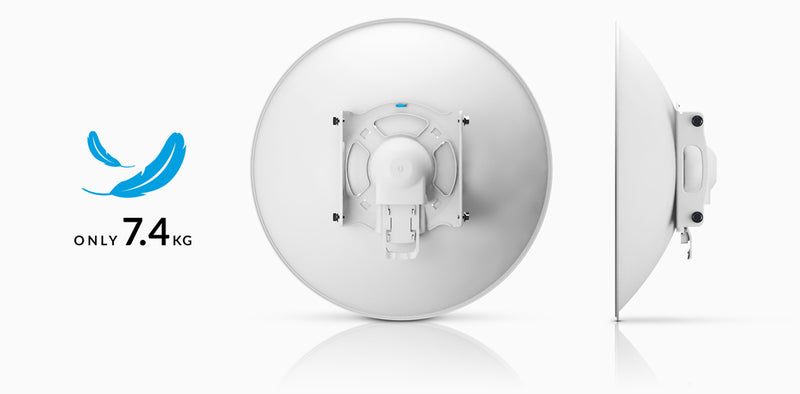 Ubiquiti UISP 5GHz RocketDish 30dBi With Rocket Kit Light Weight. 2x2 Dual-polarity Performance. Compatible With Rocket Prism 5AC,  2Yr Warr