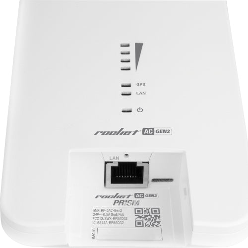 Ubiquiti Rocket AC Prism Gen2 5GHz Radio with speeds up to 450+Mbps, 50+ Client Capacity, Integrated GPS sync,  2Yr Warr