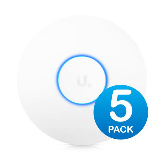 Ubiquiti UniFi Wave 2 Dual Band 802.11ac AP with Security & BLE 5 Pack, 2Yr Warr