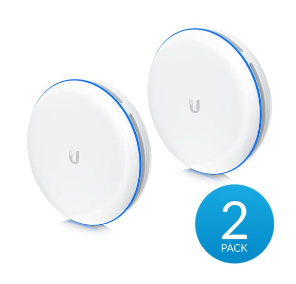 Ubiquiti UniFi Building-to-Building Bridge - 60 GHz Wireless Bridge with a 10 Gbps SFP+ Interface, Complete PtP Link, Sold as 2 Pack, 2Yr Warr