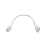 Ubiquiti UniFi Patch Cable Single Unit, 0.1m, White, Both End Bendable to 90 Degree, RJ45 Ethernet Cable, Cat6, Ultra-Thin 3mm Diameter, 2Yr Warr