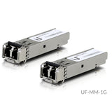 Ubiquiti UFiber SFP Multi-Mode Fiber Module, 1 Gbps SFP, 550m Distance, 2-Pack - EOL replaced by NHU-UACC-OM-MM-1G