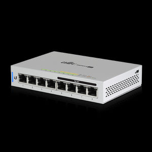 Ubiquiti UniFi Switch 8-port 48W with 4 x 802.3af PoE Ports - Single Pack,  Silent, Fanless Cooling System, Incl 2Yr Warr