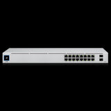 Ubiquiti UniFi 16-port Managed Gigabit Switch - 8x PoE+ Ports, 8x Gigabit Ethernet Ports, 2x SFP , 42W, Touch Display, Fanless , GEN2, 2Yr Warr