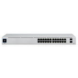 Ubiquiti UniFi 24 Port Managed Gigabit Switch, 16x PoE+ Ports, 8x Gigabit Ethernet Ports, 2xSFP - 95W - Touch Display - Fanless - GEN2, 2Yr Warr