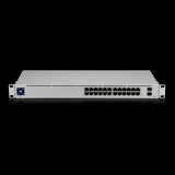 Ubiquiti UniFi 24 port Managed Gigabit Switch - 24x Gigabit Ethernet Ports, with 2xSFP - Touch Display - Fanless - GEN2, 2Yr Warr