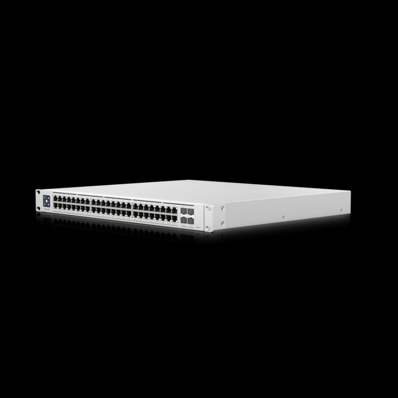 Ubiquiti Switch Enterprise 48-port PoE+ 48x2.5GbE Ports, For Wi-Fi 6 AP, 4x 10g SFP+ Ports For Uplinks, Managed Layer 3 Switch (720W), 2Yr Warr