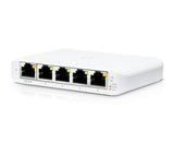 Ubiquiti USW Flex Mini, UniFi, Layer 2 Gigabit Switch, 5x GbE RJ45 Ports, Power Via PoE (802.3af) / USB Type-C 5V 1A, 2Yr Warr