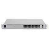 Ubiquiti UniFi 24 port Managed Gigabit Layer2 & Layer3 Switch, Auto-sensing 802.3at PoE+ & 802.3bt PoE, SFP+, Touch Display - 400W GEN2, 2Yr Warr