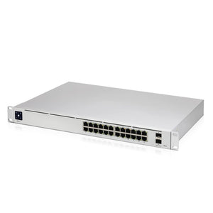 Ubiquiti UniFi 24-port Switch with (24) Gigabit RJ45 Ports and (2) 10G SFP+ Ports. Powerful Second-generation UniFi Switching, 2Yr Warr