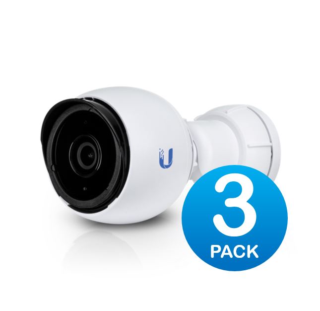 Ubiquiti UniFi Protect Camera, 3 Pack Infrared IR 1440p Video 24 FPS- 802.3af is embedded, Metal Housing, Fully Weatherproof, 2Yr Warr