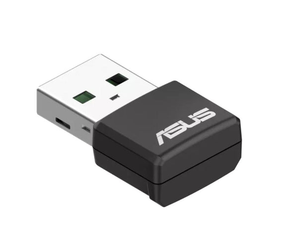 ASUS USB-AX55 NANO Dual Band AX1800 USB WiFi 6 USB Adapter, 802.11ax 1201Mbps+574Mbps,OFDMA, MU-MIMO, BSS Colouring ( NIC )