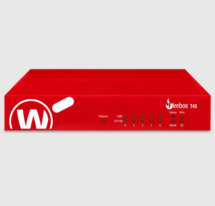 WatchGuard Firebox T45 with 1-yr Basic Security Suite