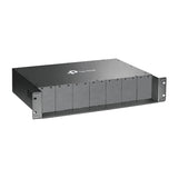 TP-Link MC1400 19" 2U Rackmount Chassis for 14-Slot Media Converters, Redundant Power Supply, Hot-Swappable, Mounted,Two Cooling Fans