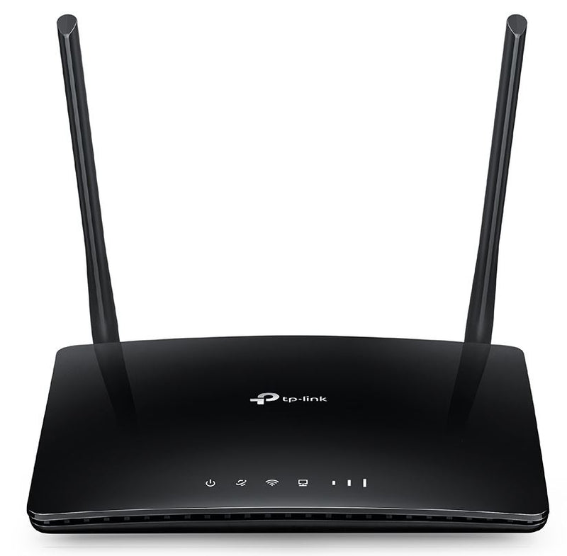 TP-Link TL-MR6400 N300 Wireless N 3G/4G LTE Router 2.4GHz (300Mbps) 802.11bgn 3x100Mbps LAN 1x 100Mbps 4G SIM Slot, Band5&Band28