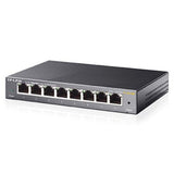 TP-Link TL-SG108E 8-Port Gigabit Easy Smart Switch Provides network monitoring, traffic prioritization and VLAN Web-based user interface Fanless
