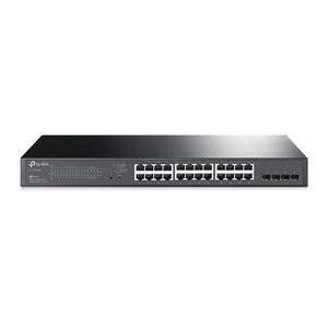 TP-Link SG2428P JetStream 28-Port Gigabit Smart Switch 24-Port PoE+ 4 Gigabit SFP, Omada SDN, 802.1p CoS/DSCP QOS, Rack Mountable