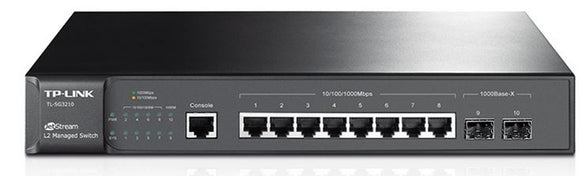 TP-Link SG3210  JetStream 8-Port Gigabit L2 Managed Switch with 2 SFP Slots Omada