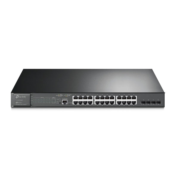 TP-Link SG3428MP JetStream 28-Port Gigabit L2 Managed Switch with 24-Port PoE+, Static Routing,Omada