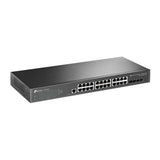 TP-Link SG3428X JetStream 24-Port Gigabit L2+ Managed Switch with 4 10GE SFP+ Slots IGMP Snooping Omada Rack Mountable Fanless