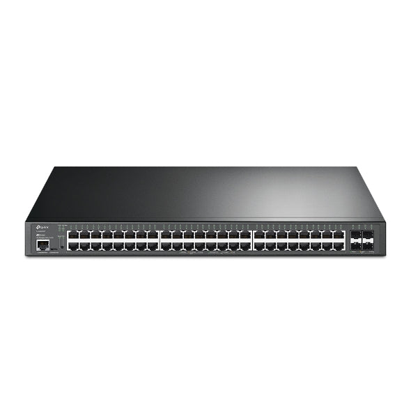 TP-Link SG3452XP JetStream 48-Port Gigabit and 4-Port 10GE SFP+ L2+ Managed Switch with 48-Port PoE+  Omada