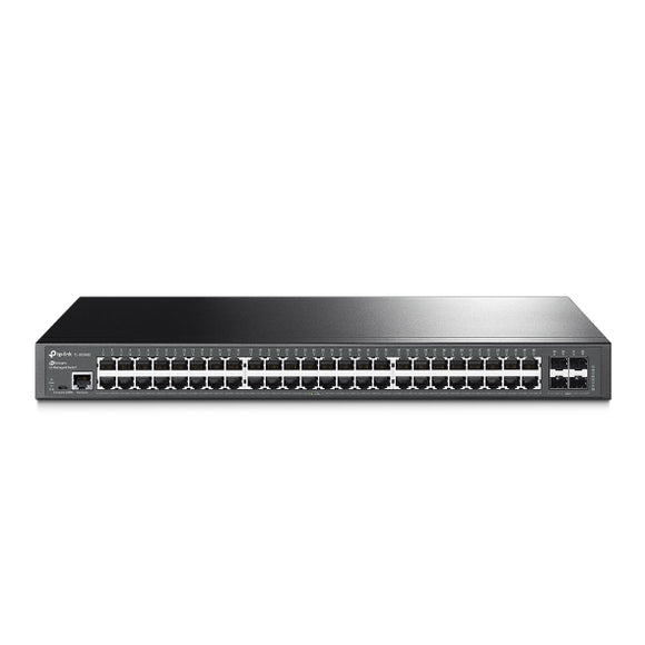 TP-Link SG3452 JetStream 48-Port Gigabit L2 Managed Switch, 4 SFP Slots, Omada SDN, Centralised Mgt, Static Routing  (T2600G-52TS)