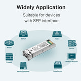 TP-Link SM311LS Gigabit SFP module, Single-mode, MiniGBIC, LC interface, Up to 10km distance