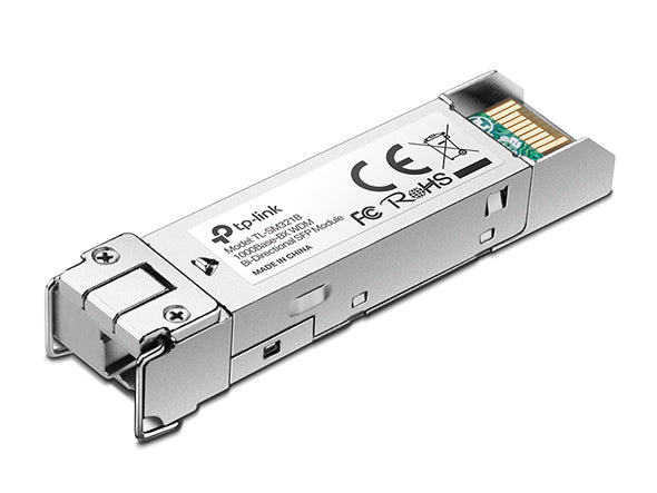 TP-Link 1000Base-BX WDM Bi-Directional SFP Module (TL-SM321B-2) TX: 1310nm, RX: 1550nm, Up To 2KM Transmission Distance, LC Simplex