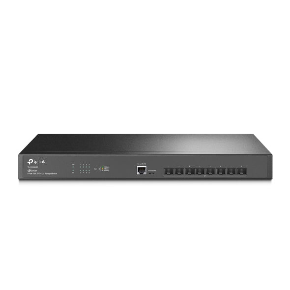 TP-Link SX3008F JetStream 8-Port 10GE SFP+ L2+ Managed Switch, SFP+, Omada SDN, Static Routing, L2/L3/L4 QoS, IGMP snooping, Standalone Management