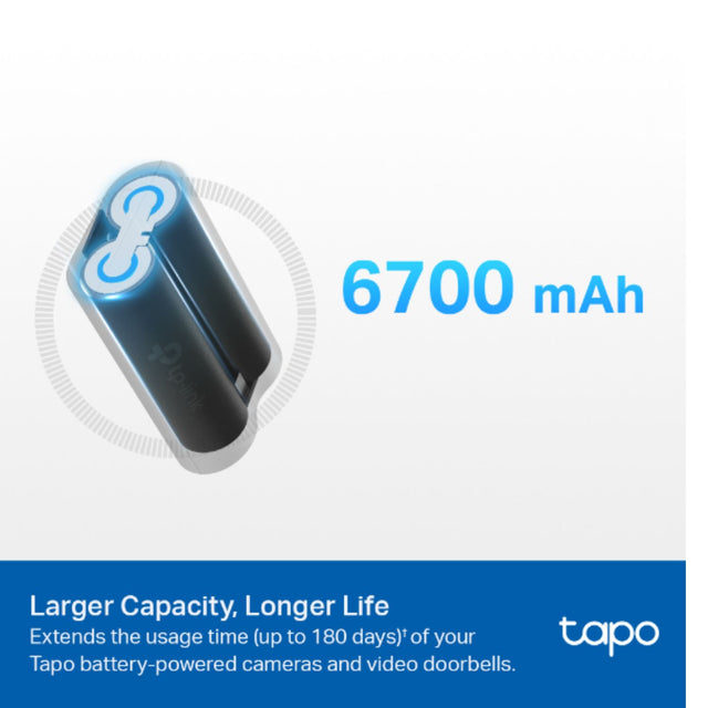 TP-Link Tapo A100 Battery Pack 6700mAh Compatible With Tapo Cameras & Video Doorbells (C420/C400/D230)