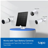 TP-Link Tapo A200 Tapo Solar Panel, Up to 4.5W Charging Power, 4M Charging Cable, 360° Adjustable Mounting Bracket