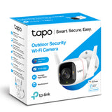 TP-Link Tapo C320WS Outdoor Security Wi-Fi Camera, H.264, 2-Way Audio, Night Vision, Motion Detect, Voice Control, Weatherproof, Sound