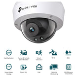 TP-Link VIGI 2MP C220I(4mm) IR Dome Network Camera, 4mm Lens, Smart Detection, 3YW