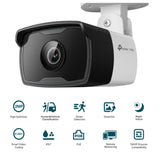 TP-Link VIGI 2MP C320I(4mm) Outdoor IR Bullet Network Camera, 4mm Lens, Smart Detection, 3YW