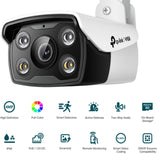 TP-Link VIGI 4MP C340(2.8mm) Outdoor Full-Colour Bullet Network Camera, 2.8mm Lens, Smart Detection, 3YW