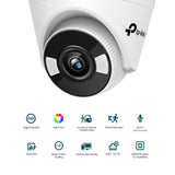 TP-Link VIGI 3MP C430(2.8mm) Full-Colour Turret Network Camera, 2.8mm Lens, Smart Detection, 3YW