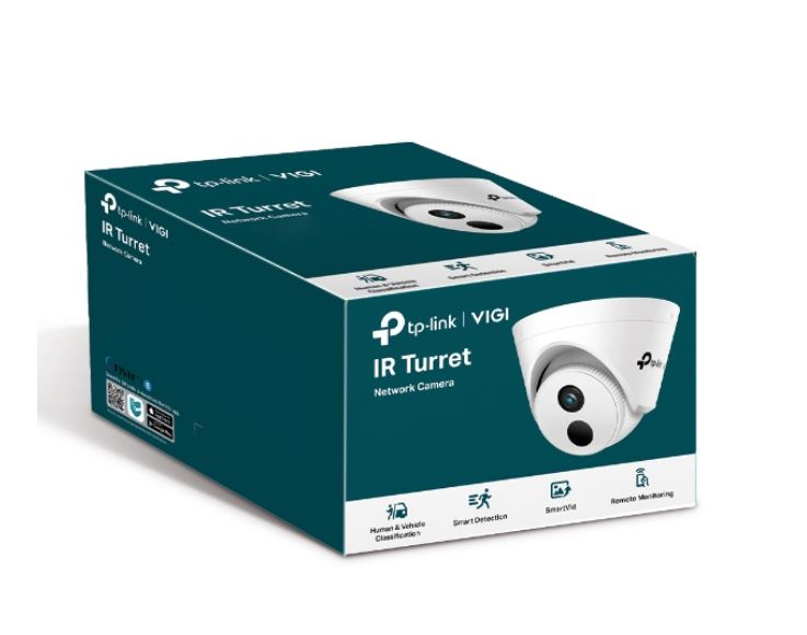 TP-Link VIGI 4MP C440I(2.8mm) IR Turret Network Camera, 2.8mm Lens, Corridor Mode, Smart Detection, 3YW