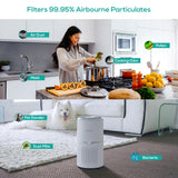 mbeat® activiva True HEPA Air Purifier, Removes up to 99.95% Air Dust, Dust Mite, Bacteria, Mold, Pollen, Cooking Odor, Ideal for Office, House (LS)