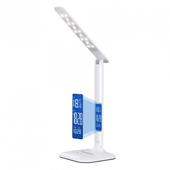 Simplecom EL808 Dimmable Touch Control Multifunction LED Desk Lamp 4W with Digital Clock (LS)