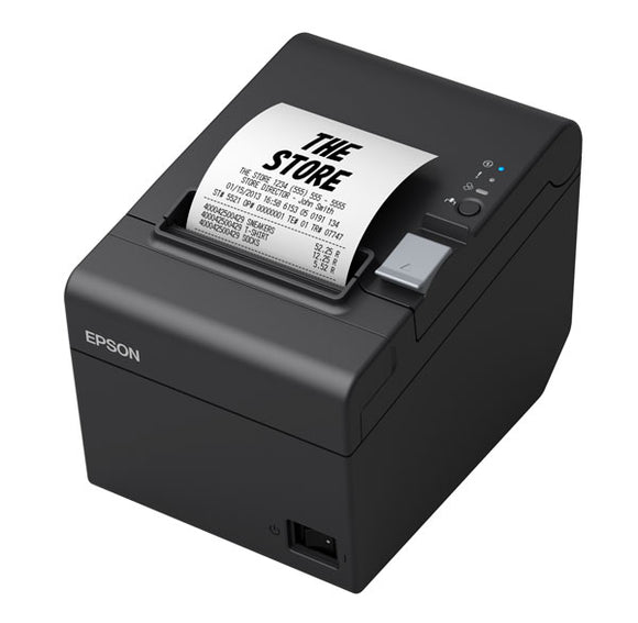 EPSON TM-T82III Thermal Direct Receipt Printer, USB/Ethernet Interface, Max Width 80mm, Includes AC Adapter, Black LAST STOCK