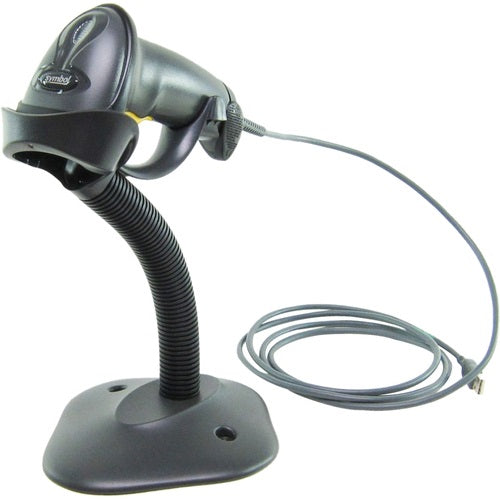 Zebra LS2208 1D Handheld Barcode Scanner, USB, RS232, Black